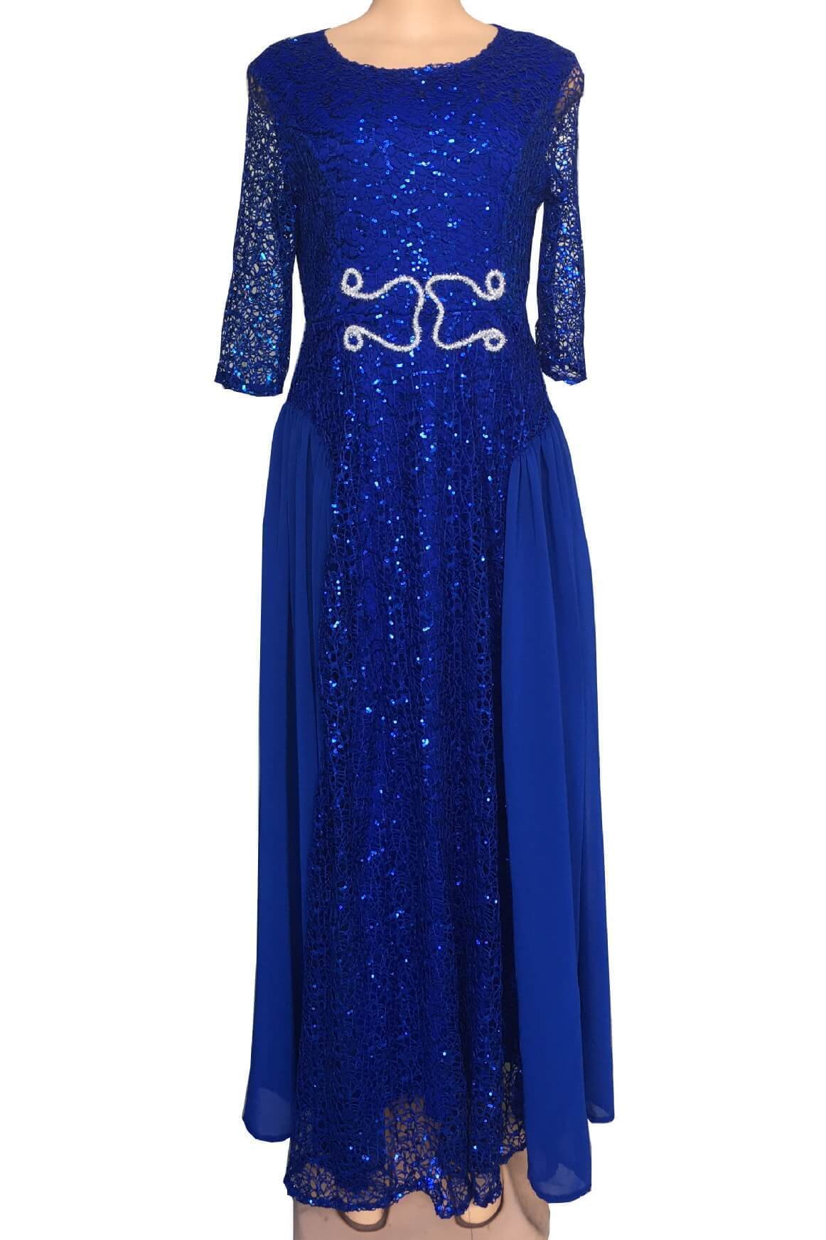 Lace Sequin Party Long Dress Fashionpara