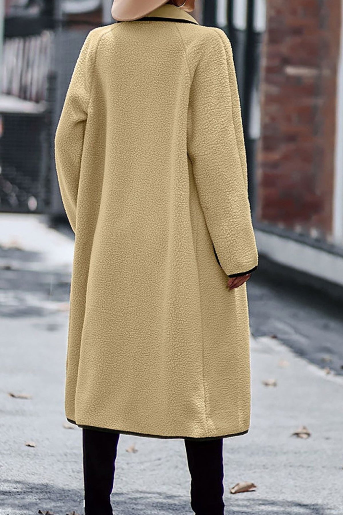 Plush Cardigan with Lapel Pocket 9