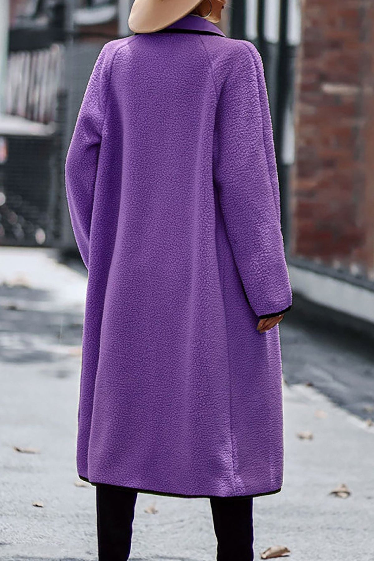 Plush Cardigan with Lapel Pocket 5