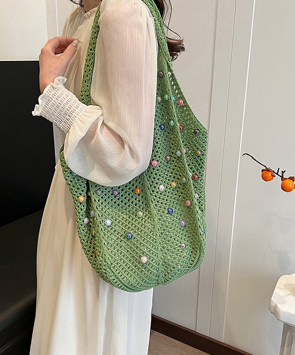 Large Capacity Beige Versatile Satchel Bag Handbag