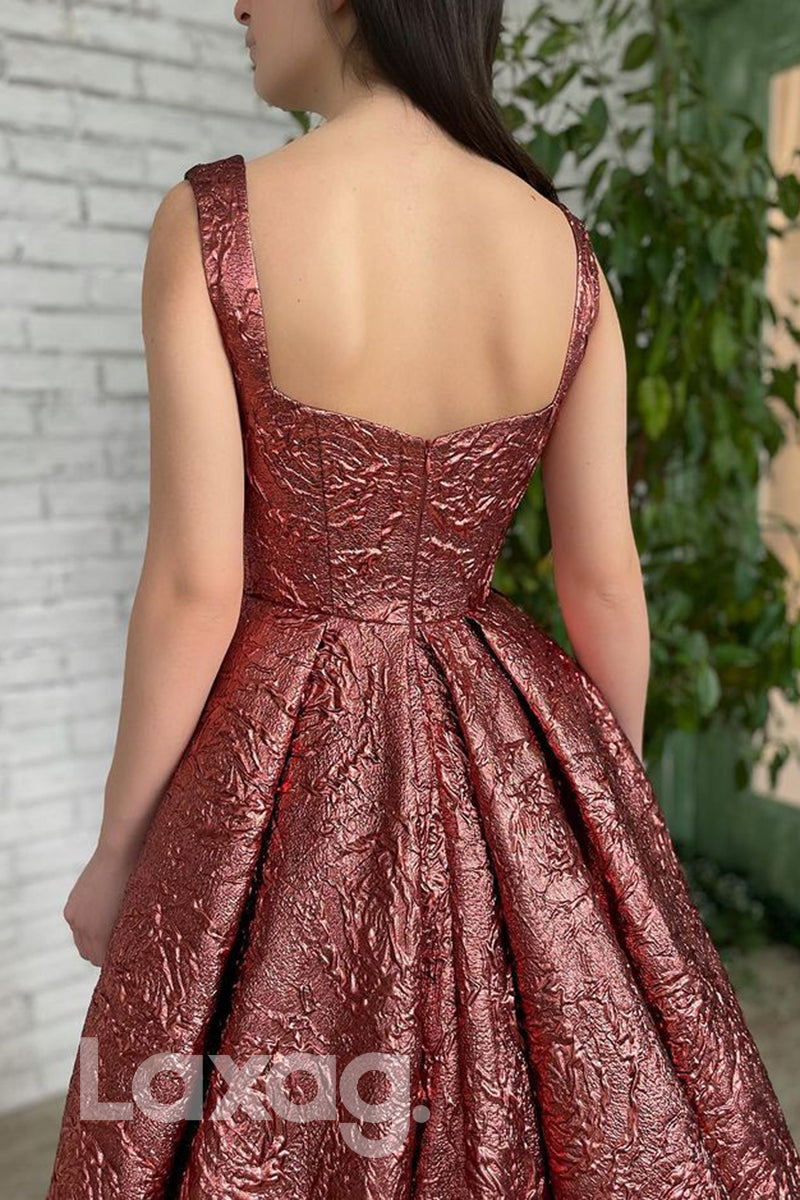 20722 - Double Straps Sweetheart High Split Long Prom Dress with Pockets