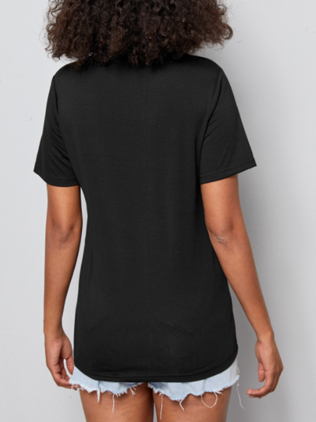 KittenAlarm - Letter print Round collar Tshirt