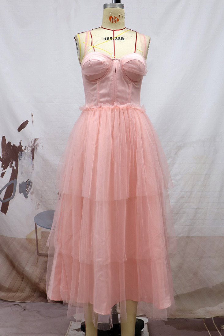 Light Sky Blue A-Line Prom Dress - Fashionpara