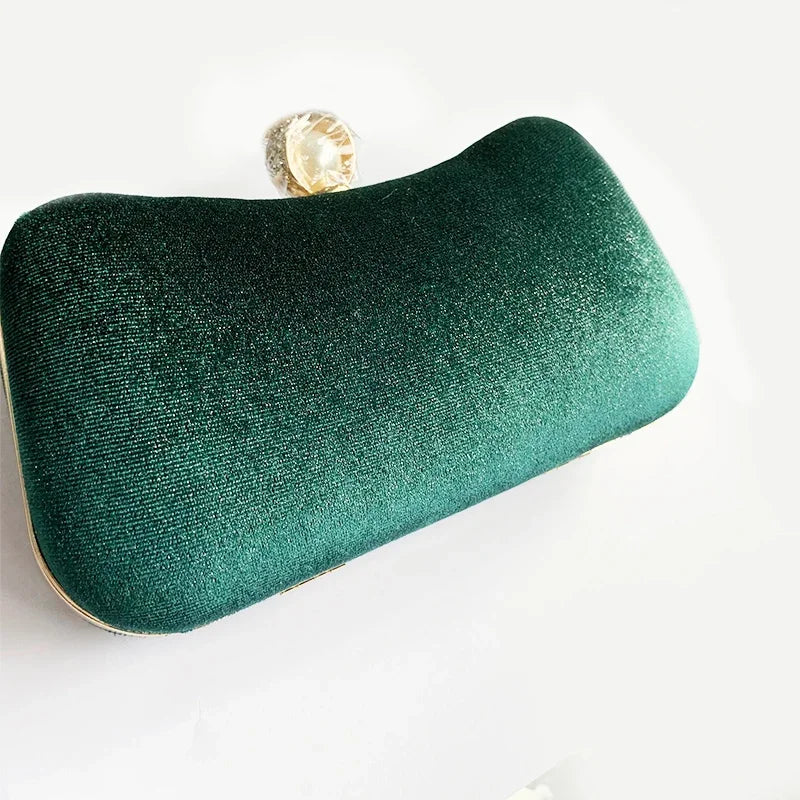 Green Vintage Wedding Evening Clutch Bag
