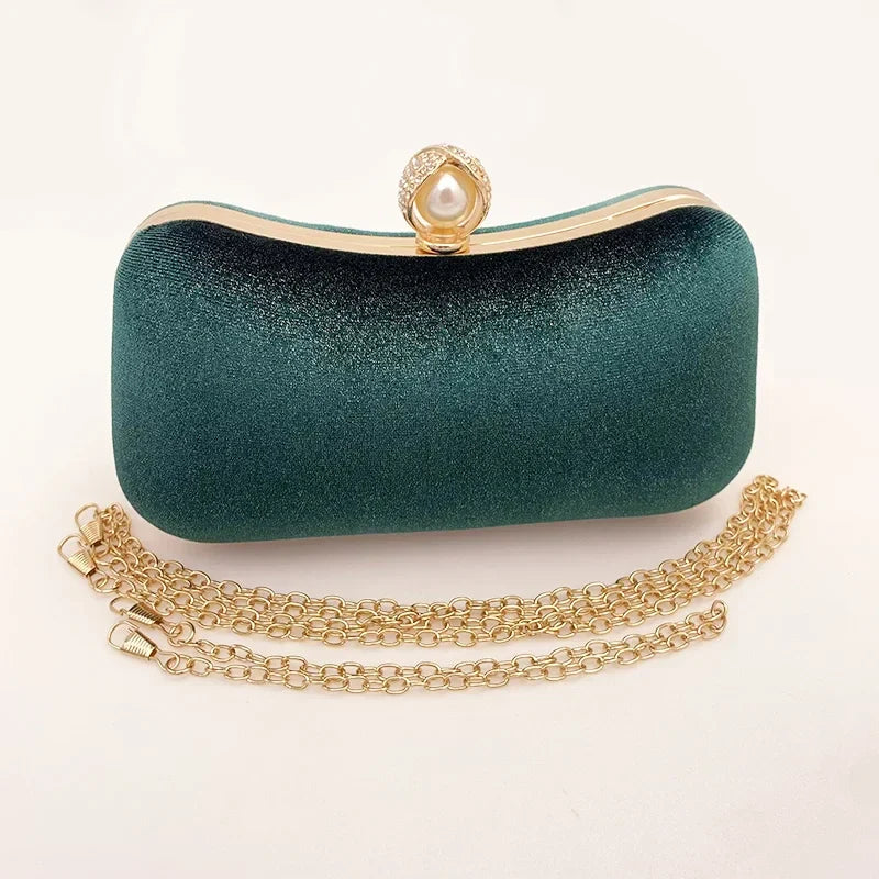Green Vintage Wedding Evening Clutch Bag