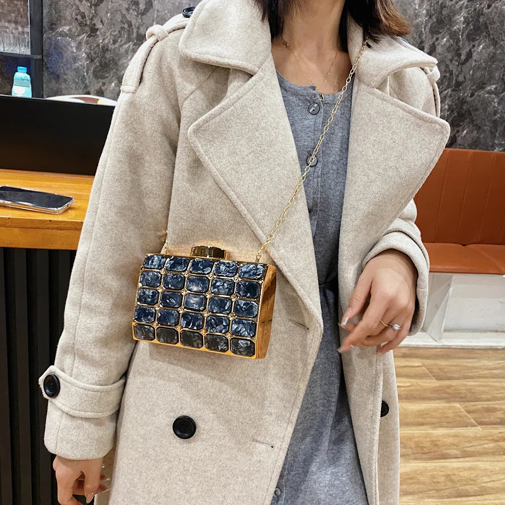 Block Designer Evening Clutch Wristlet