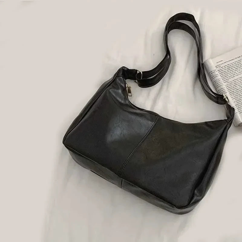 Weaving Straw Top-Handle Shoulder Bag