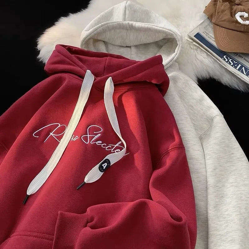 Letter Print Autumn Goth Fashion Hoodie