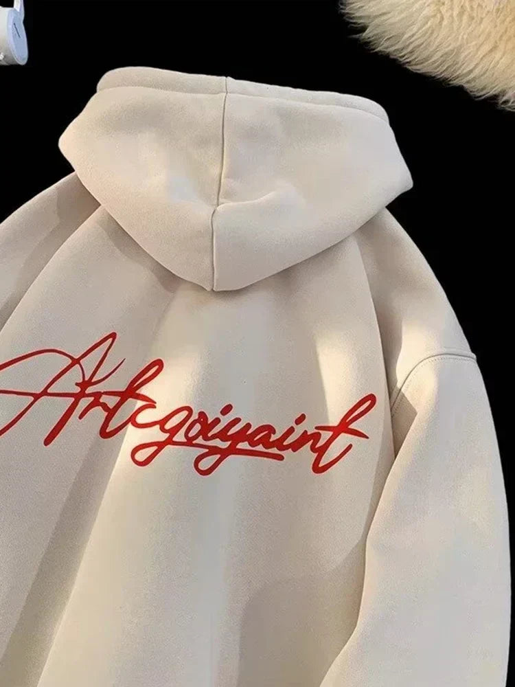 High Street Letter Print Oversized Hoodie 7