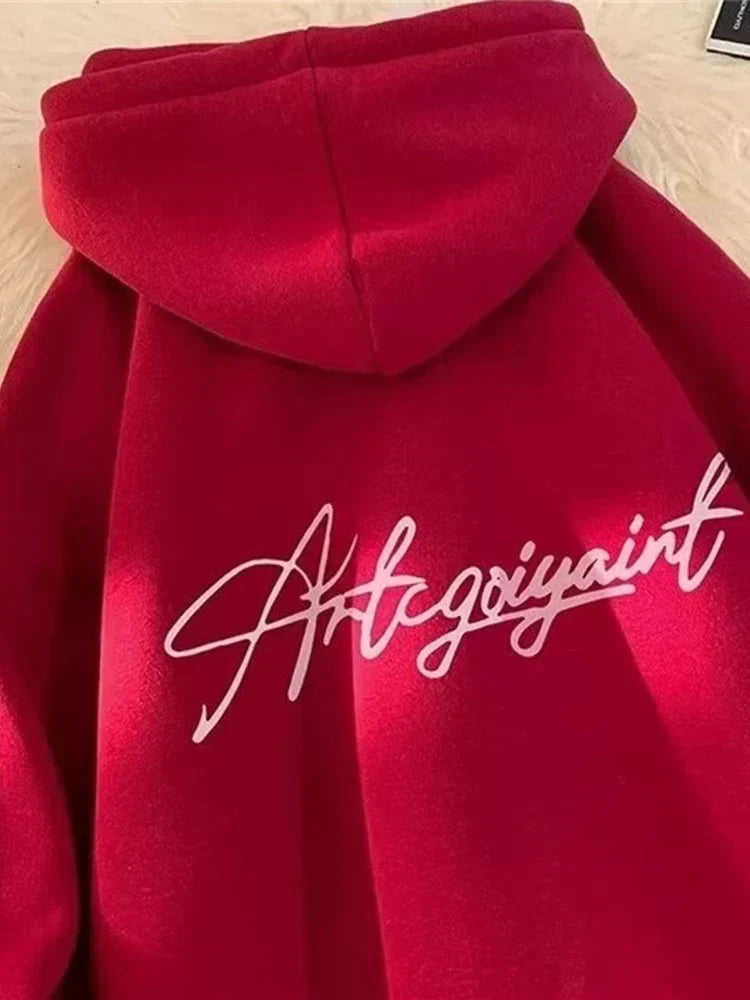 High Street Letter Print Oversized Hoodie 9
