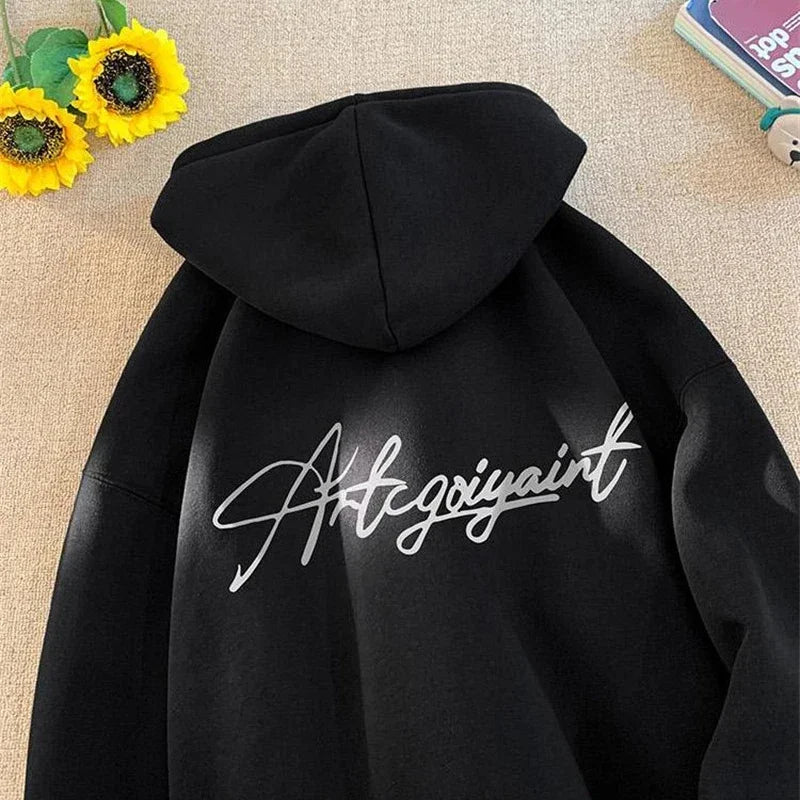 High Street Letter Print Oversized Hoodie 4