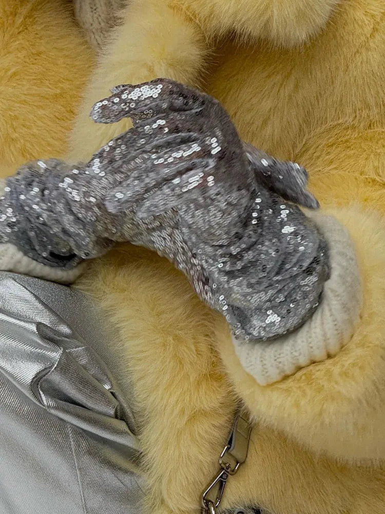 Mid-Length Faux Fur Plush ImiTation Coat - Fashionpara