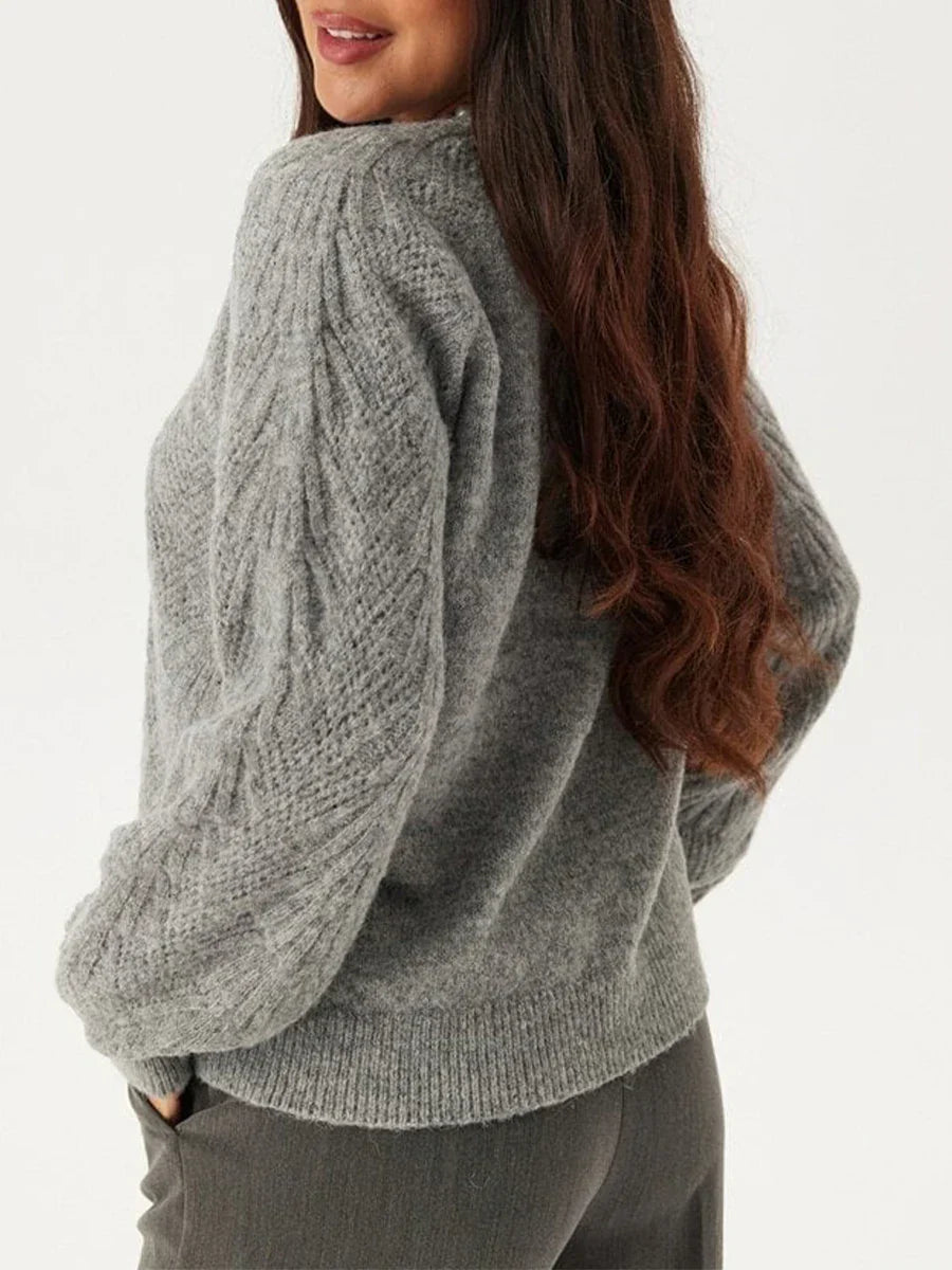 Loose V-neck Deep Button Cardigan - Fashionpara