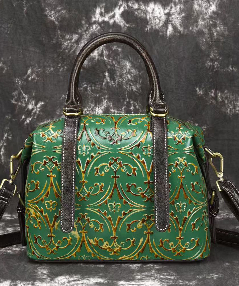 Embossed Vintage Silver Crossbody Bag Handmade