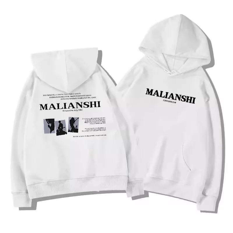 High Street Letter Print Hip Hop Hoodie