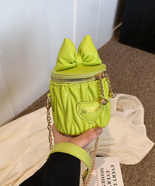 Pink Baby Girls Bow Chain Linked Crossbody Bag