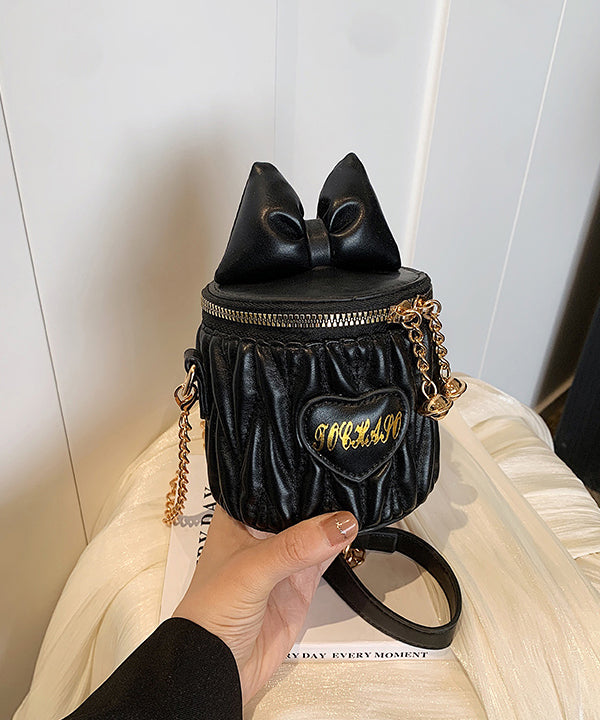 Pink Baby Girls Bow Chain Linked Crossbody Bag