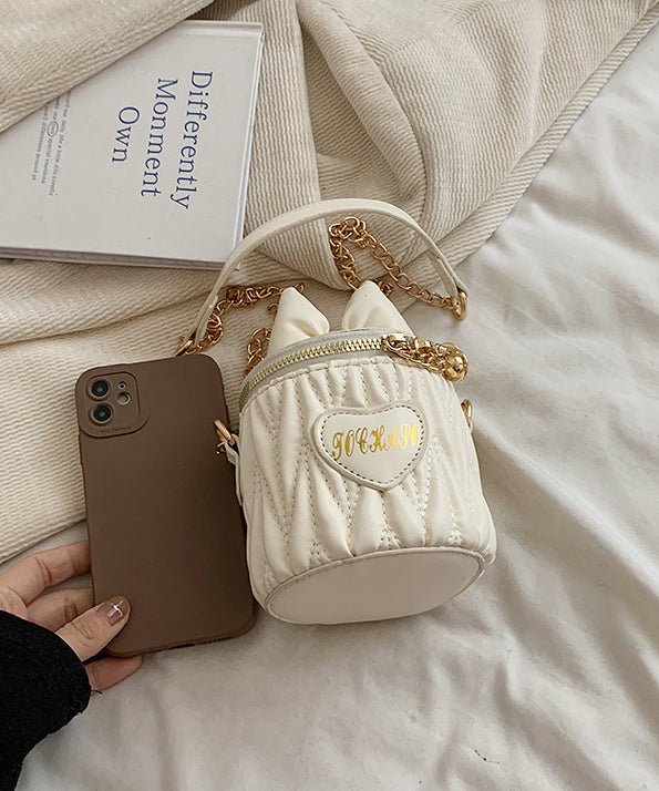 Pink Baby Girls Bow Chain Linked Crossbody Bag