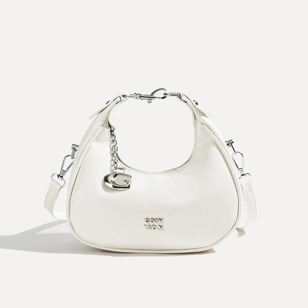 Simple Versatile Solid Color Shoulder Messenger Handbag