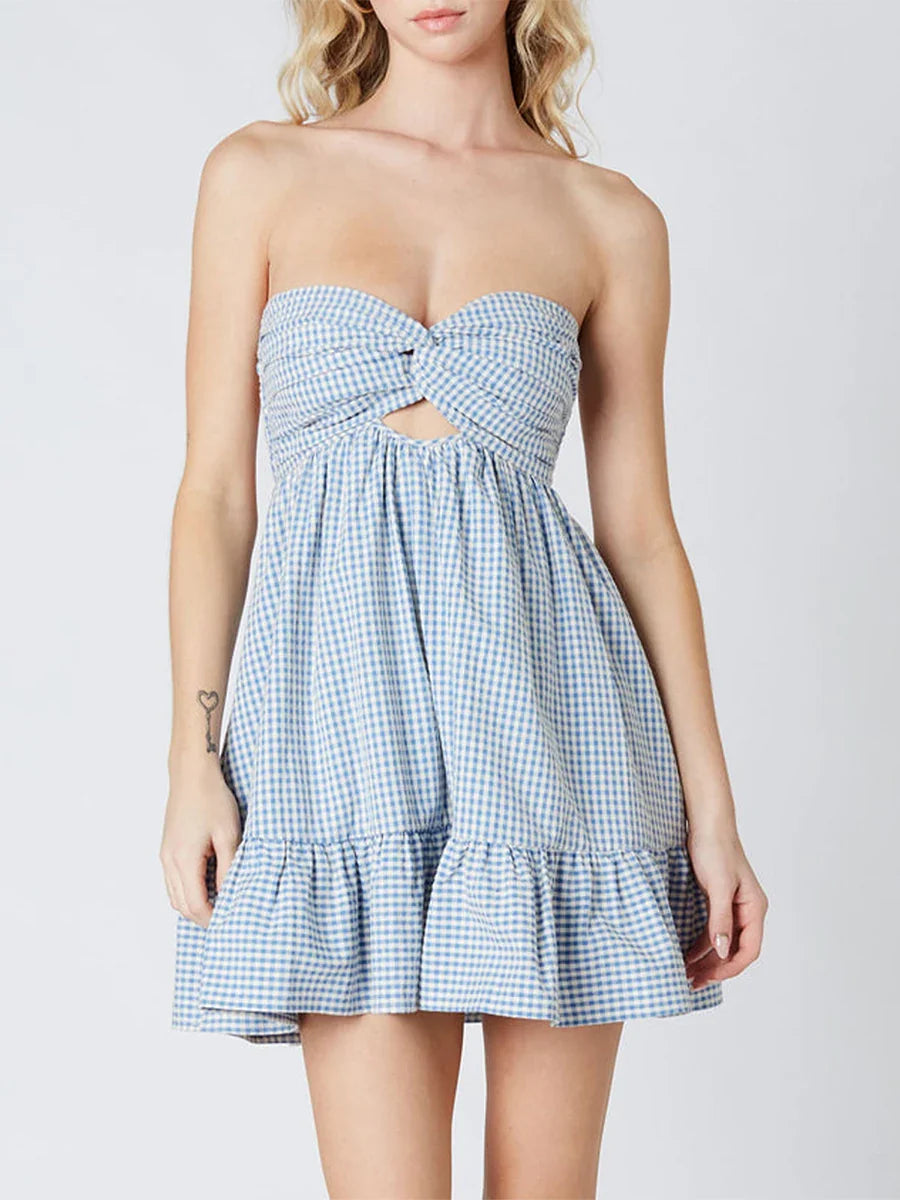 Twisted Cut-Out Mini Dress