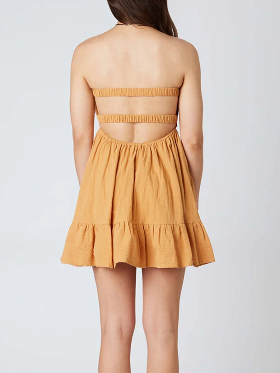 Twisted Cut-Out Mini Dress