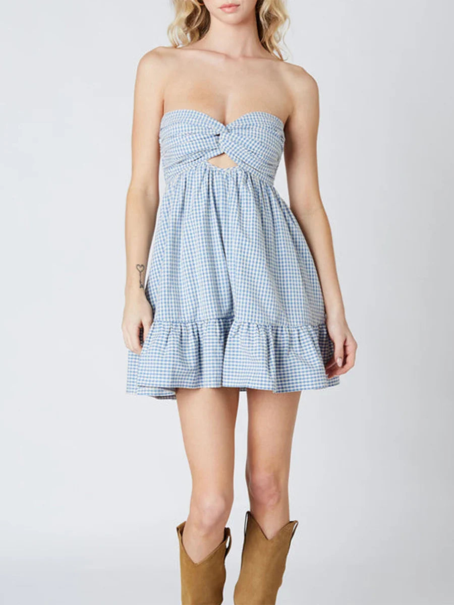 Twisted Cut-Out Mini Dress