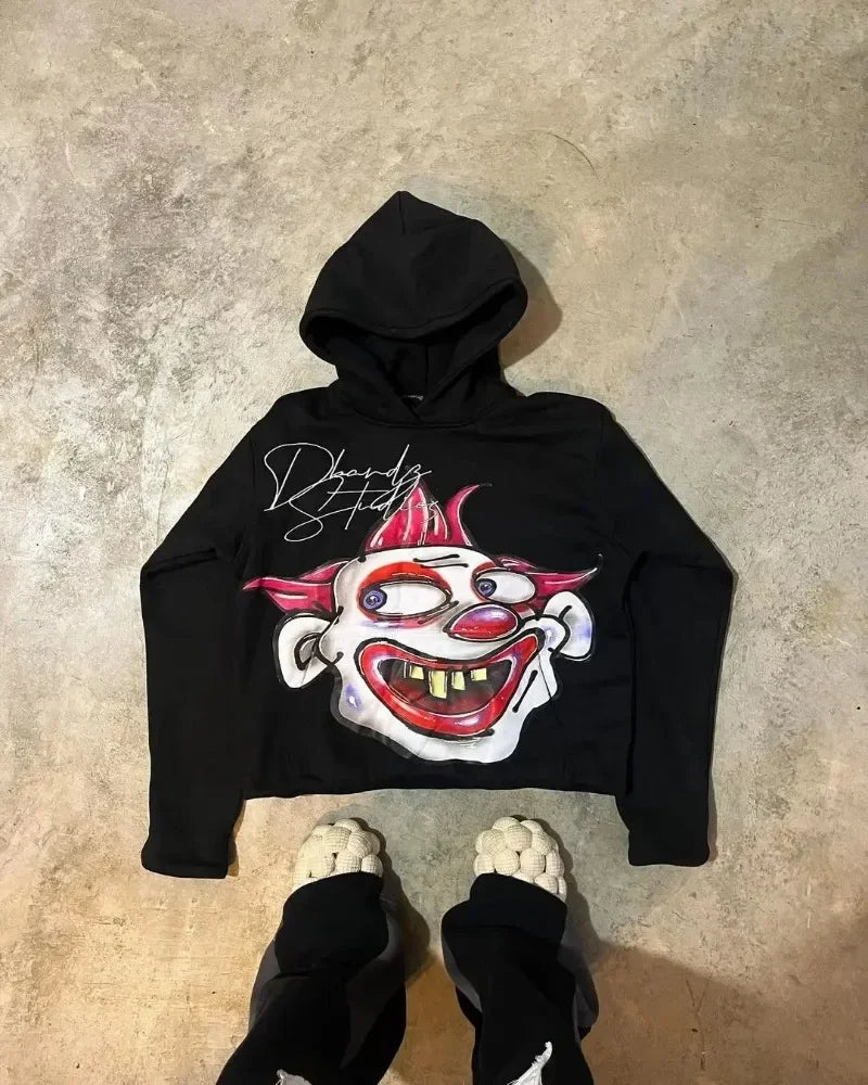 Autumn Fun Pattern Printed Hoodie