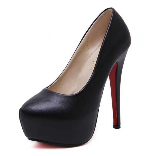 Stiletto Platform Closed Toe Women's Prom Heels - Mislish
