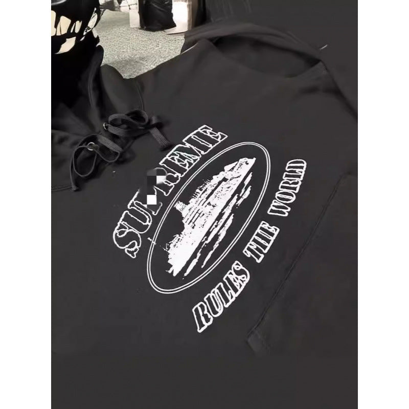 Street Style Devil Print Hoodie - Fashionpara