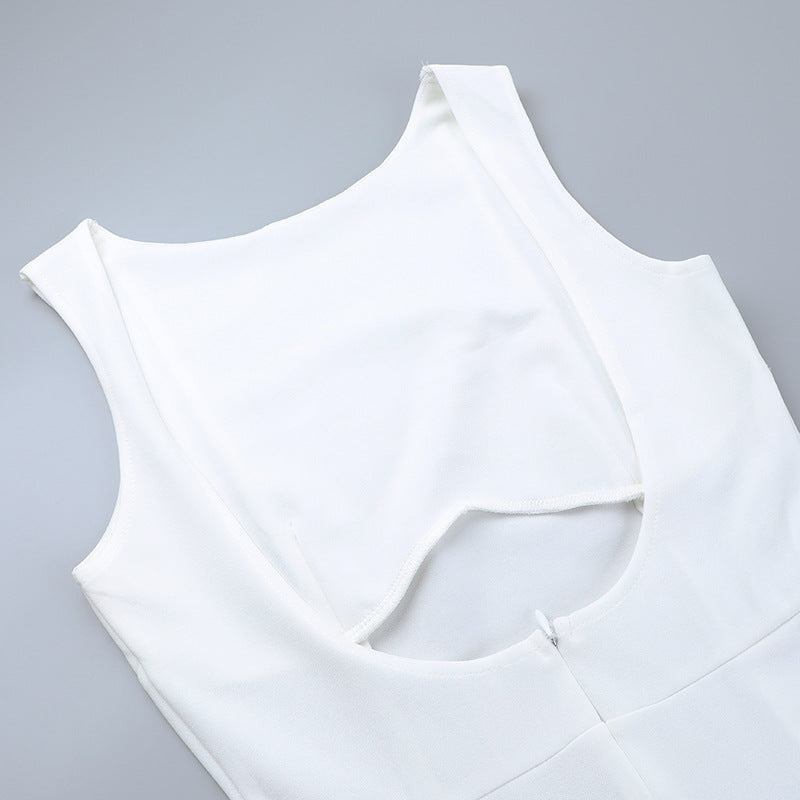 Boat-Neck Sleeveless Fit-and-Flare Mini Dress 8