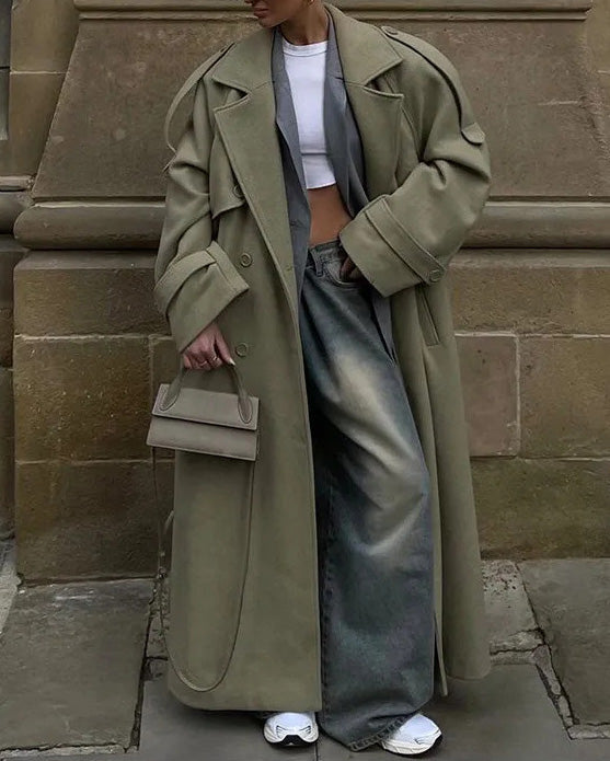 ShoptheCIC Norwegian Fjord Woolen Trench Coat for Elegance