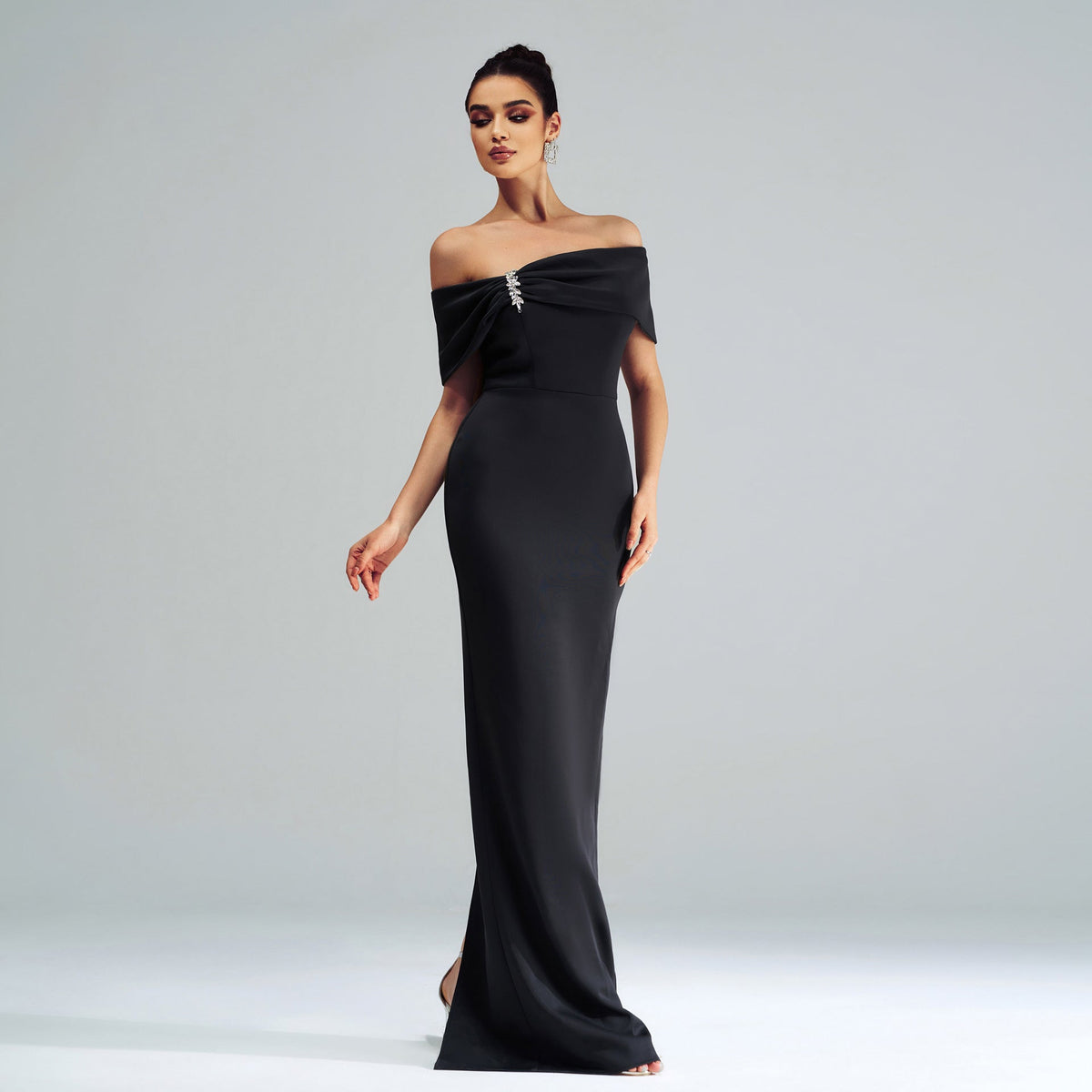 Sleeveless One-shoulder Party Mermaid Evening Dress