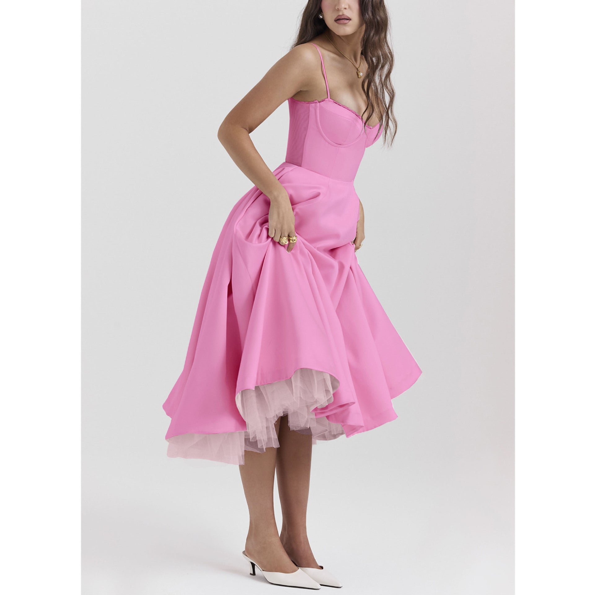 Sleeveless Spaghetti Vestidos for Party