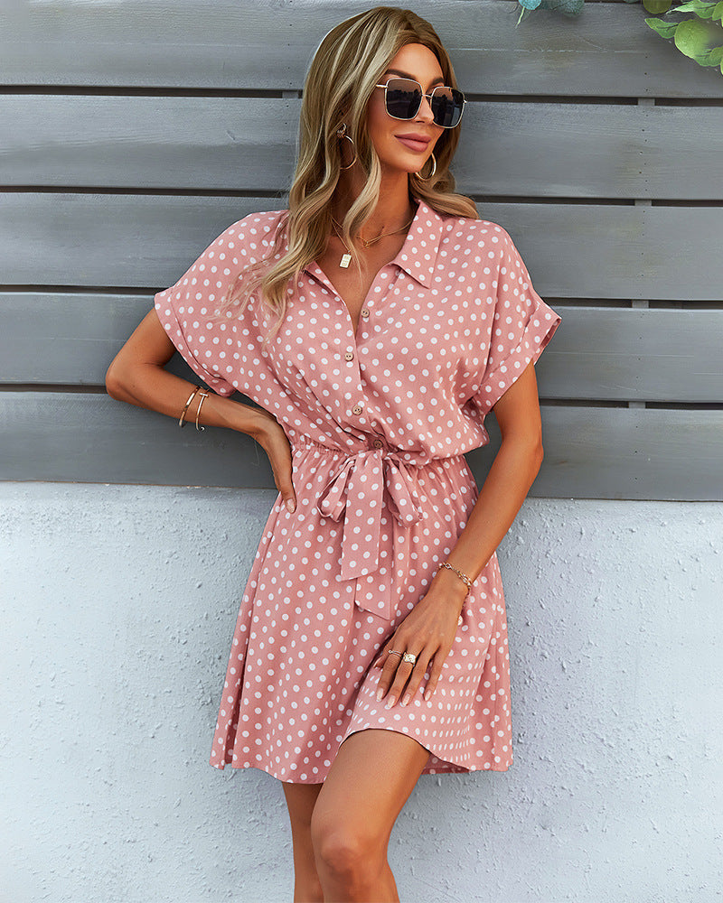 Playful Polka Dot Versatile Kimono Dress - Fashionpara