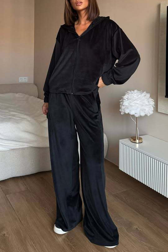 ShoptheCIC Cozy Cookie Dough Hooded Coat and Pants Set