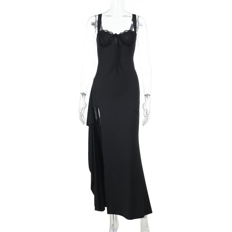 Irish Slit Dress - Black