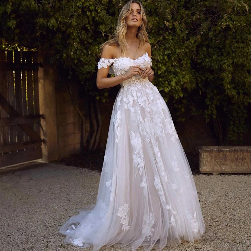 Short Vintage Strapless Wedding Dress