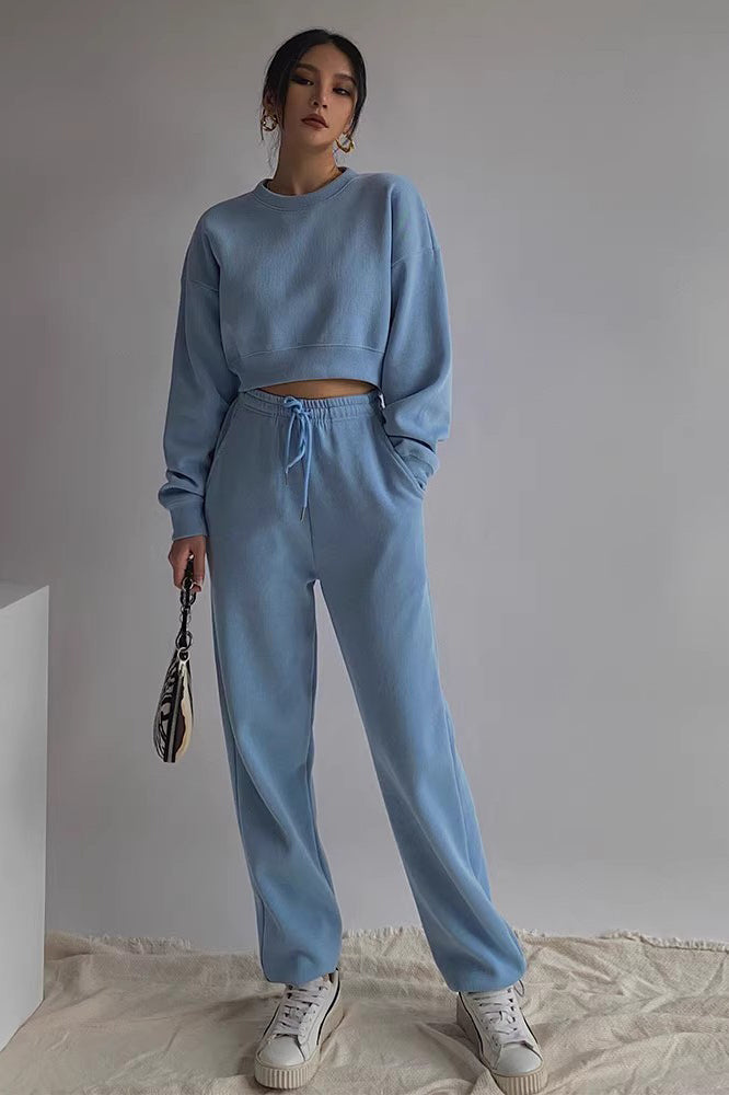 Solid Cut Out Knit Sweater for Stylish Workouts