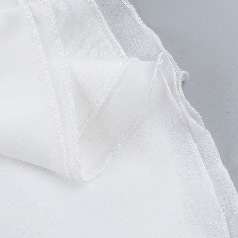 Fring Tube Dress - White