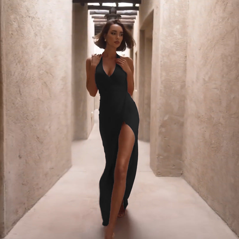 Ritter Slit Dress - Black