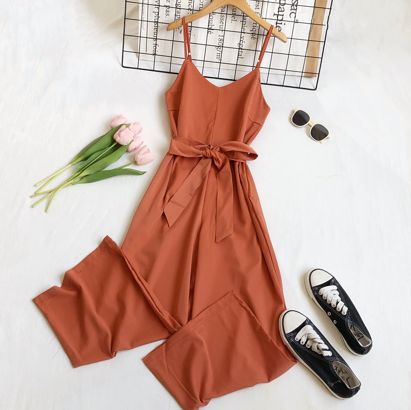 Vintage Backless beautiful Wrap Jumpsuit