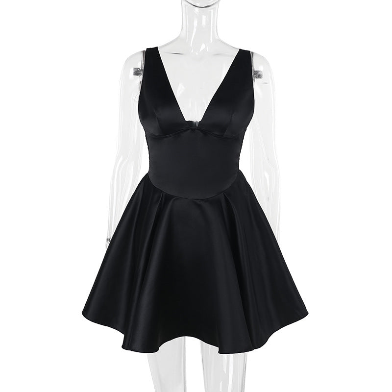 Snowdrop Mini Dress - Black