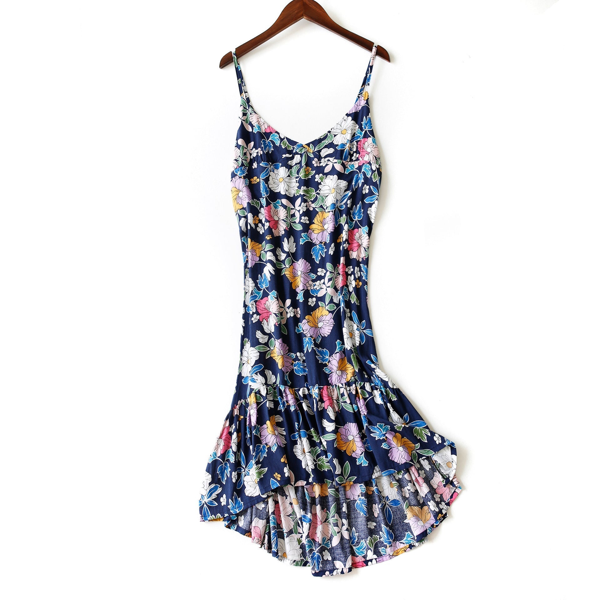 Floral Print Ruffle Hem Mini Dress Fashionpara
