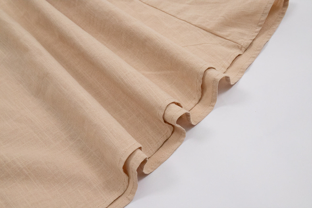 Crochet Cutie Linen Maxi Dress - Fashionpara