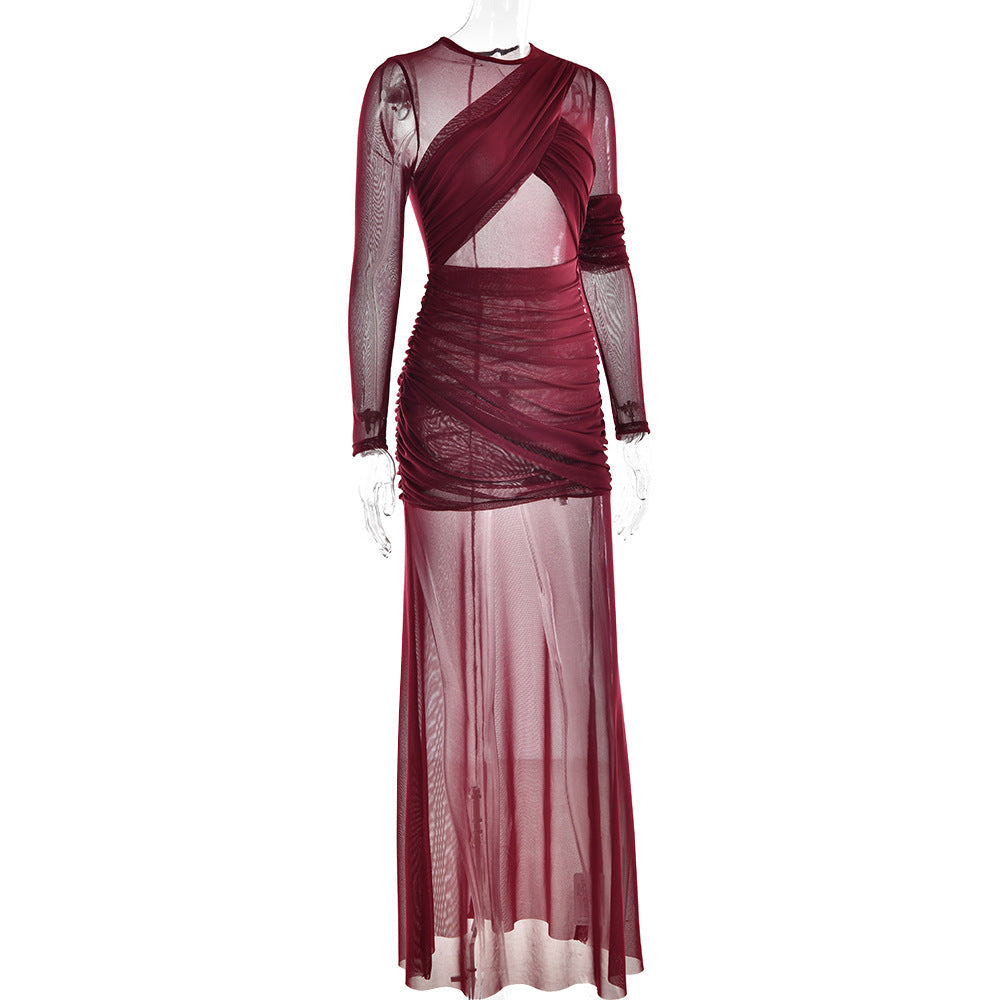 Bruna Maxi Dress - Maroon