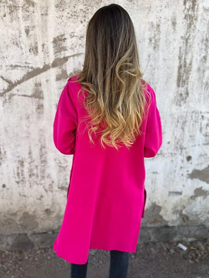 ShoptheCIC Solid Color Zip-Up Hooded Jacket for All Seasons