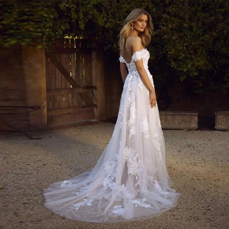 Short Vintage Strapless Wedding Dress