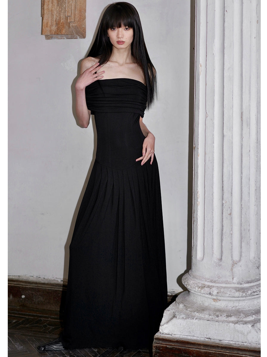 Off-Shoulder Ruched Corset Wide-Leg Palazzo Jumpsuit 3