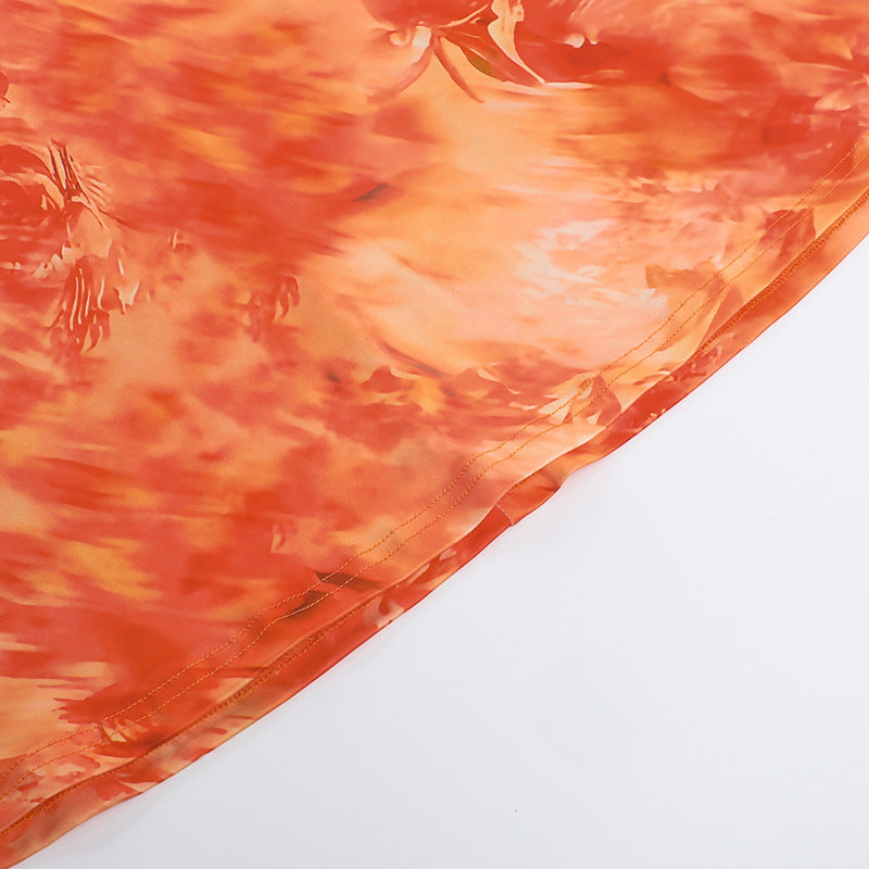 Gerbera Maxi Dress - Orange