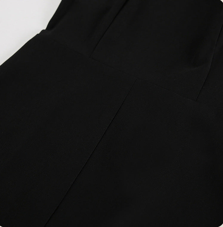 Velvet Spaghetti-Strap Front-Slit Bodycon Midi Dress 8